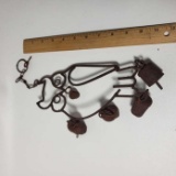 Vintage Metal Owl Wind Chimes