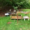 Lot of Decorative Yard Items