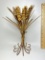 Metal Wheat Candle Holder