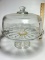 Glass Domed Pedestal Cake Plate