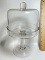Tall Glass Pedestal Desert Dish with Dome Top