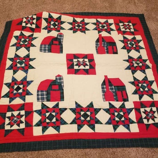 Quilted Throw, Machine Made