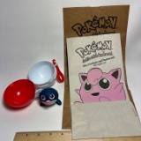 Pokemon Collectibles - 2 Bags & Pokeball with Figurine