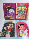 Lot of 1990's Disney & Wonder Woman Sticker Fun Books - NEW OLD STOCK