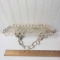 Mid Century Metal Wall Shelf, Quatrefoil Mesh