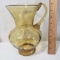 Vintage Amber Glass Pitcher