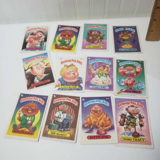 Lot of 12 1986 Garbage Pail Kids Trading Card Stickers