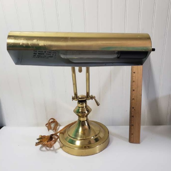 Mid Century Articulating Brass Piano/Desk Lamp