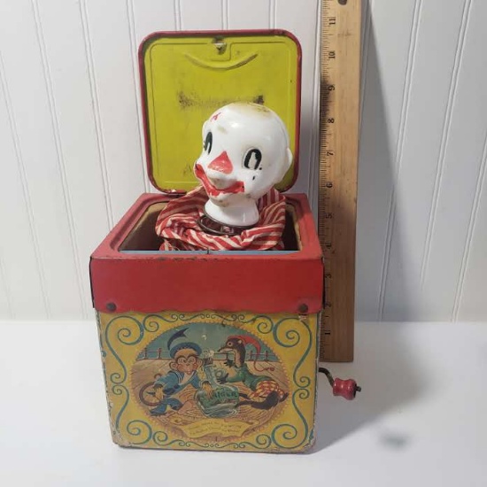 Vintage Jack In the Box “Jolly The Clown “