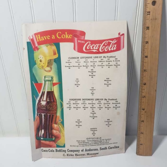 1950’s Clemson Programs and 1980 Cross Stitch Book