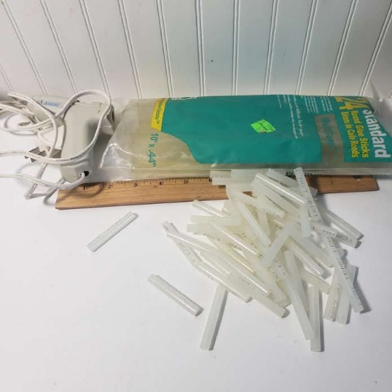 Low Temp Glue Gun and Assortment of Glue Sticks