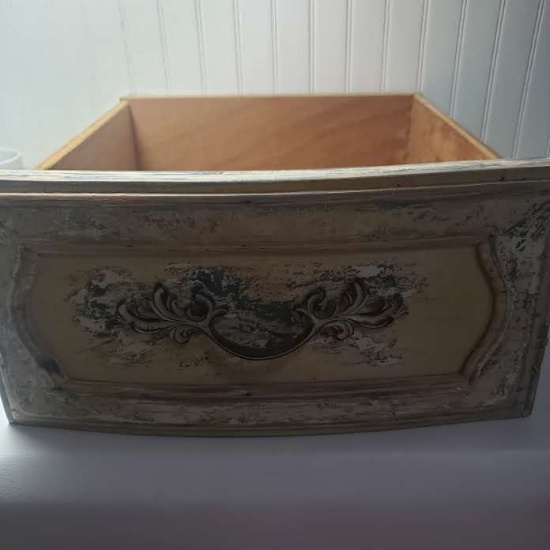 Decorative Distressed Vintage Wood Drawer