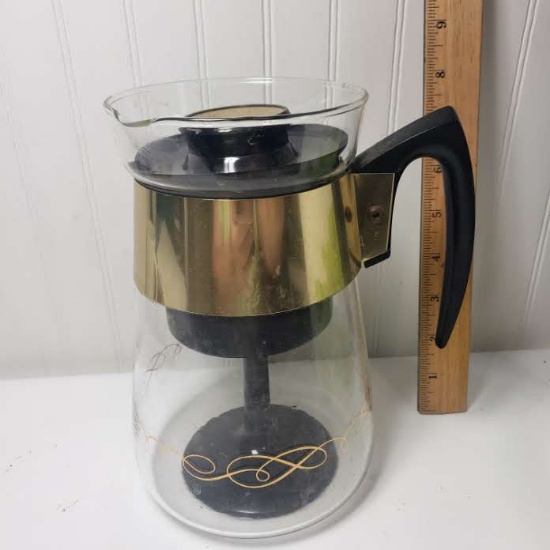 Vintage Corning Glass Coffee Percolator