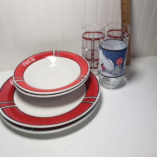 Coca Cola Glasses and Dishes