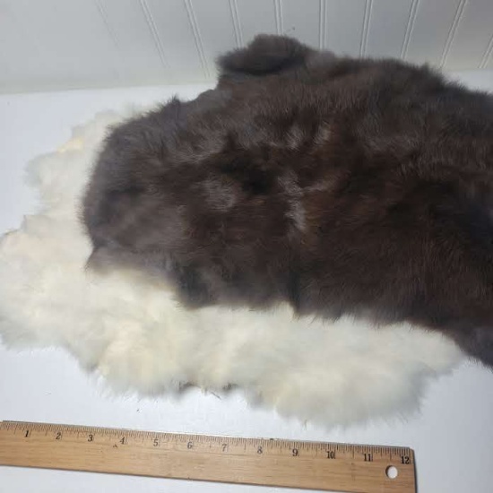 Lot of 2 Furs For Crafts