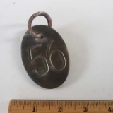 Vintage Brass Cow Tag
