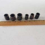 Lot of 6 Craftsman Sockets