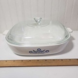 Corning Ware Blue Cornflower Casserole Dish with Lid, P-10-B