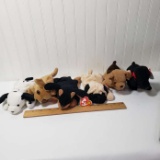 Lot of 7 Ty Beanie Babies Dogs with Tags Attached