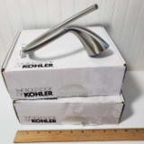 Lot of 2 New in Box Kohler Towel Rings, Alteo Brushed Nickel