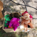 Box Lot of Large Ty Plush and Others
