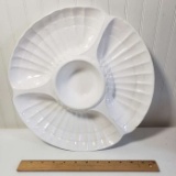 Vintage Ceramic Chip and Dip Platter