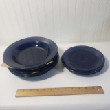 Lot of 7 Pieces Cobalt Blue Fiesta Ware