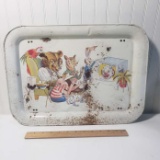 Vintage Child’s Metal TV Dinner Tray