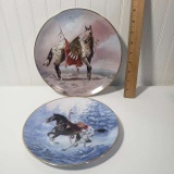 Lot of 2 War Ponies Plates