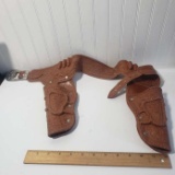 Vintage Molded Rubber Child’s Cowboy Holster Belt