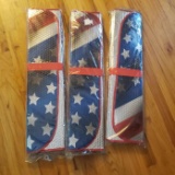 Lot of 3 New Patriotic Sun Shade For Cars