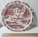 Awesome Souvenir Plate, Spartanburg, SC with Plate Hanger