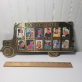 Vintage Brass School Bus Picture Frame