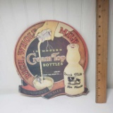 Cream Top Milk Paper Sign - Reproduction