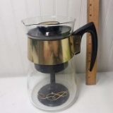 Vintage Corning Glass Coffee Percolator