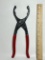 Oil Filter Pliers with Red Handles