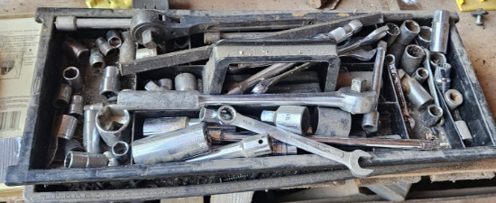Assorted Lot of Sockets, Ratchets and Wrenches