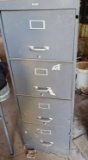 Cole Metal Filing Cabinet and Contents