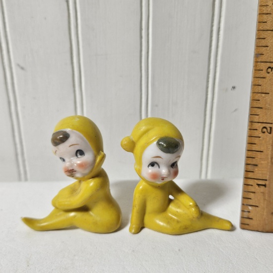 Vintage Miniature Pixie Elf Figurines
