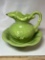 2 Pc Vintage McCoy Miniature Wash Pitcher & Ewer