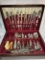 Vintage Flatware in Wooden Box