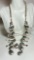 Impressive Vintage Native American Navajo Sterling Silver Necklace with Turquoise Stones