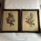 Pair of Vintage Floral Prints by J. L. Prevost in Wooden Frames