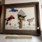 3D Bird Scene Wall Hanging in Shadow Box