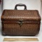 Wicker Wrapped Hinged Top Treasure Box