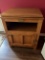 Surewood Oak Ice Box Cabinet with Swivel Top