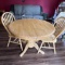3 Piece Dining Table with Center Hide-Away Leaf