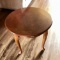 Pretty Wooden Side Table with Queen Anne Legs