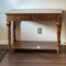Beautiful Carved Wood Server with 2 Drawers