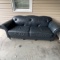 Vintage Blue Leather Sofa